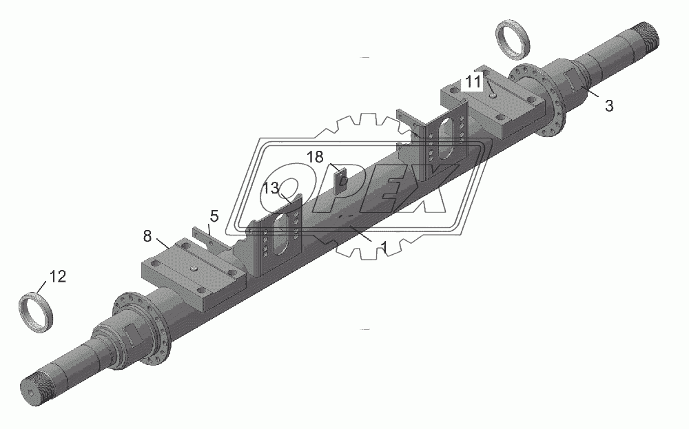 96931-2410010 Ось
